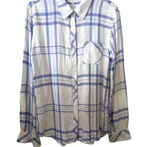 BLL NEW YORK Leigh Button Down Shirt Size L‎ sky Blue